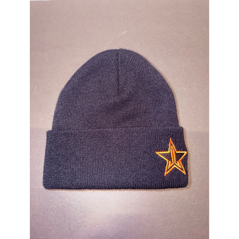Jeffree Star Cosmetics Beanie Black YP Classics Embroidered Star Logo‎ Knit Hat